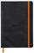 Rhodia 117402C Notizheft (mit weichem Umschlag, liniert, 80 Blatt, DIN A5, 14,8 x 21 cm) 1 Stück schwarz