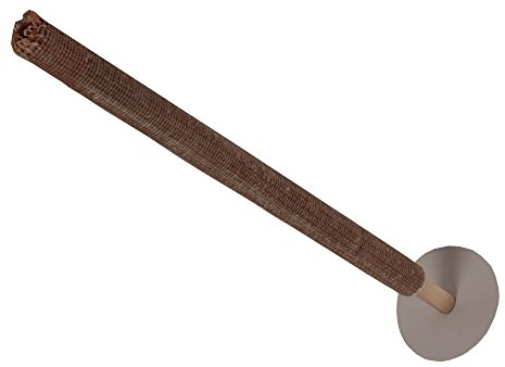 Fahnen Kössinger Gartenfackel (10Stück), Wachsfackel, 90 min. Brenndauer, helles Gewebe, mit Handteller