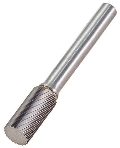 Trend Professional Cylinder Burr Router Cutter Bit, 1/4 Inch Shank, 10mm Cut Diameter & 20mm Cut Length, Solid Carbide, S49/2X1/4STC