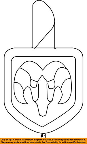 Dodge Charger Ram Head Emblem Badge Aufkleber klein Mopar