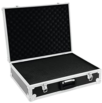 ROADINGER Universal-Koffer-Case FOAM GR-4 schwarz | Flightcase mit flexibler Schaumeinlage und 580 x 425 x 120 mm (Innenmaße)