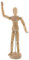 US Art Supply Schneiderpuppe aus Holz, 20,3 cm, mit Sockel und flexiblem Körper – perfekt zum Zeichnen der menschlichen Figur (männlich)