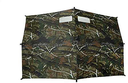 Januel - Ombrello di Affut - Ombrellone di Affut - Affut Camouflage - Tela 170 x 110 cm - Piedino regolabile da 90 cm a 170 cm - Inclinabile - Finestra di osservazione a strisce autoagrippanti