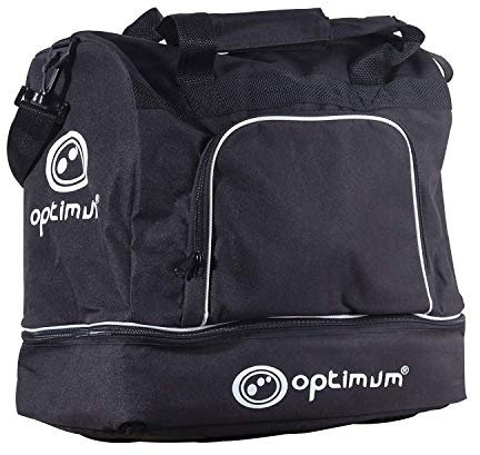 Optimum Trousse de Joueur de Bagage Rugby Club Sac Holdall-Senior Unisex-Youth, Noir/Blanc