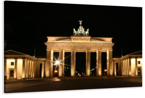 Visario 120 x 80 cm Bild auf Leinwand Berlin 5018-SCT deutsche Marke und Lager - Die Bilder/das Wandbild/der Kunstdruck ist fertig gerahmt