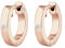 Elli DIAMONDS Ohrringe Damen Creole Basic Diamant (0.03 ct.) in 925 Sterling Silber Rosé vergoldet