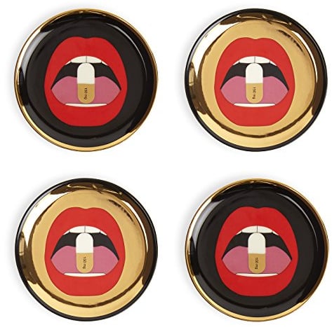 Jonathan Adler Dessous de verre en porcelaine Multicolore