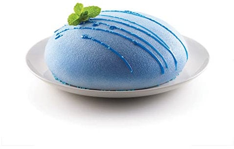 silikomart | Moderne Silikon-Kuchenform GOCCIA, antihaftbeschichtet, 1er Pack Kuchenform, 3D Design, Ø 220 h 70 mm, Volumen 1650 ml, Made in Italy, Grau