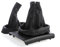 myshopx SH24 Set Schaltmanschette und Handbremsmanschette passend für Opel Corsa C Faden weiß Echt Leder