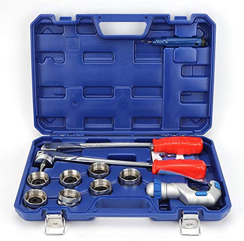 Oumefar Expansor de tubo manual Herramienta de ensanchamiento de tubo para tuberías de 10-28 mm Expansor de tubería de plomería Herramienta de expansión de tubería para cobre Aluminio