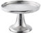 MichaelNoll Dekoteller Schale Servierplatte Etagere Aluminium Silber Luxus Rund, Deko Dekoration Modern aus Metall, für Wohnzimmer und Küche, Tischdeko Hochzeit M 26,5 cm