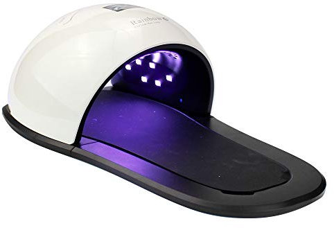 Nail Polish Dryer LED Light Therapy Lamp Nail Machine UV Light Therapy Machine Hands And Feet 2 in 1 Black And White Stitching 48W Slippers Type Nail Lamp