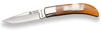 Joker Pointer NA06, Stier Horn und MOVA-Klinge 9 cm, Werkzeug für Fischerei, Werkzeug für Fischerei, Jagd, Camping und Trekking