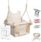 MAMOI® Babyschaukel, Baby schaukel Indoor, Kinderschaukel aus Holz, Holzschaukel für Kinder, Schaukeln für türrahmen, Swing, Kleinkinderschaukel ab 1 Jahr für Kinderzimmer