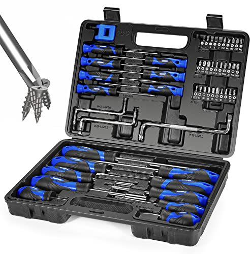 SORAKO 51-Piece Screwdriver Set, Multi-Purpose Magnetic Screwdriver Set with Case, Precision Screwdrivers tool Kit for Home Repair/Improvement/Craft/Men Gift