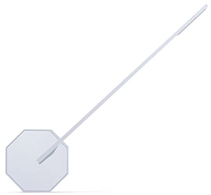 Gingko Octagon One tragbare Schreibtischlampe, wiederaufladbar, moderne LED-Schreibtischlampe, berührungsempfindlich, Silbergrau