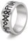 Dreamtimes Runen Ring Vegvisir Ring aus Edelstahl Ring Runen für Ältere Futhark-Runen nordische Ringe Mythologie Asgard Wikinger religiöse Ringe Amulett Talisman-Schmuck