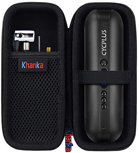 Khanka Cycplus A3 Electric Bike Pump Air Compressor Portable Travel Case, Black