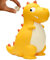 LEcylankEr Dinosaurier Spardose Kinder Dinos Sparschwein Taufgeschenke für mädchen Jungen Money Box aus Sicheres PVC-Material Gut für Dekoration, Spielzeug, Geschenk (Gelb)
