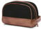 DRAKENSBERG Kulturbeutel 'Glen' - Klassisches Reise-Necessaire, Wasch- und Kultur-Tasche, Kosmetikbeutel, Herren, nachhaltig handgemacht, Retro-Vintage, 5L, Canvas, Leder, Schwarz-Braun, DR00287