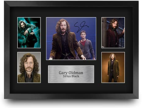 HWC Trading FR A3 Gary Oldman Harry Potter Sirius Black Geschenke Geducktes Signiertes Autogramm Fotodisplay für Fans von Film Memorabilien - A3 Framed