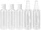 5 Pcs Travel Bottles for Toiletries, 100ml Fine Mist Mini Empty Spray Bottle Small Atomiser Plastic Refillable Cosmetic Containers Travel Size Bottle Set Clear Squeeze Bottles for Travel or Cosmetic