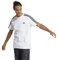 adidas Homme Essentials Single Jersey 3-Stripes Tee, White / Black, XXL