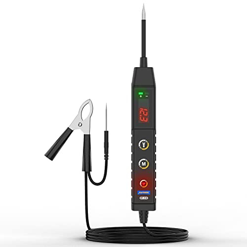 AUTOOL Schaltkreistester, 9 – 30 V DC mit digitaler LED-Anzeige, Sicherungstester, elektrischer Tester mit Lampe Temoin Mechaniker