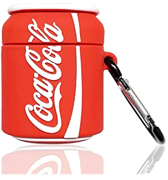 Viwind AirPods 3 Hülle Silikon Anime,Funny Cute 3D Cartoon Weiches Airpods 3 Generation Schutzhülle und Haut Case Cover mit karabiner,Kabelloses Laden&Stoßfeste-Cola