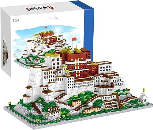 CIJINAY Building Blocks Set Notre Dame de Potala Palace World-Famous Architecture Building Set, 4902 Klemmbausteine Mini Building Blocks Toys, Architecture Mini Gift for Adults and Children