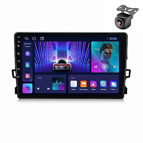 Android 12 Autoradio per Toyota Auris E150 2006 2007 2008-2012 2 DIN Stereo Car Tablet Pollici Schermo MP5 Lettore Multimediale Receiver GPS Radio con SWC Car-play Android auto (M100S 4core 1+16G)