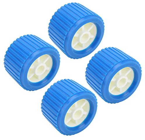 Aramox Rouleau Oscillant pour Bateau, 4 Pièces Marine en PP Bleu, 108x75x19mm, Résistant aux Hautes Températures, pour Yacht et Remorque