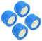 Aramox Boat Wobble Roller, 4PCS Marine Nervuré Wobble Roller pour Bateau Yacht Remorque, 108x75x19mm Bleu PP Résistant Aux Hautes Températures