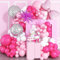 Jobkoo Pink Balloon Arch Kit, Metallic Pink Chrome Magenta Balloon Garland with Disco Ball Bow Balloons Fuchsia Latex Balloons for Girls Birthday Baby Shower Princess Party Decorations