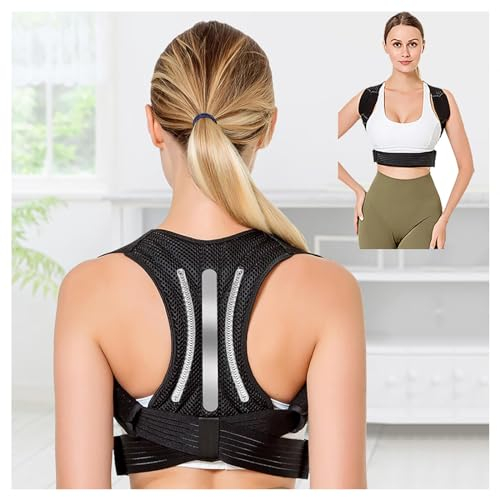 Haltungstrainer, Posture Corrector Women Atmungsaktiv,Leicht Und Verstellbar, Geradehalter Schmerzlinderung Von Nacken,Schulter,Rücken,S