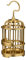 DONGKER Gold Deko für Wohnzimmer, Hohle Vogelkäfig Ornament, Schnickschnack aus Messing zum Aufhängen, Heimdekoration Weinschrank Schlafzimmer Zimmer Dekorationen