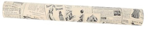 HOMSFOU Papier Peint En Pvc Motif Journal Anglais Vintage Autocollant Et Amovible 1 Rouleau Idéal Pour La Décoration De La Maison Et Du Restaurant