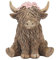 Lesser & Pavey Happy Highland, Hochlandkuh Blumenfiguren, Statuen für Heimdekoration, ideales Ornament, Freundschaftsgeschenk für Damen und Herren, schöne Tischdekoration und Wohnzimmer-Accessoires