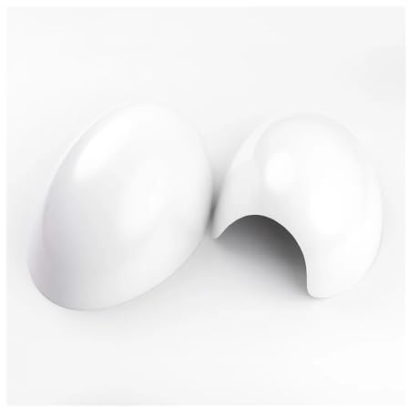 Coque De Rétroviseur Pour Mini pour One pour Cooper S hayon pour Convertible R50 R52 R53 voiture rétroviseur couvre décoration Auto accessoires Coques Rétroviseur Voiture(Couleur:Blanc)