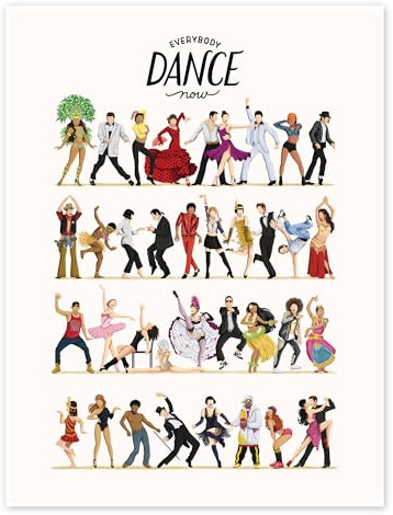 Posterlounge Everybody Dance Now Poster | 30 x 40 cm von Nour Tohme Wandbilder Wanddeko