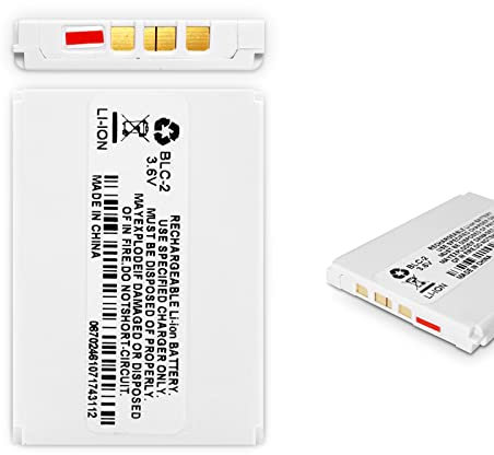 Ersatzakku für BLC-2 BLC2 kompatibel zu Nokia 3410 3510i 6650 6800 6810 3310 3330 5510i