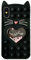 Asgens Fidget Pop Hülle für iPhone X/XS, Glückliche Schwarz Katze Treibsand Bling Sterne Drücken Blasen Stoßfeste Weiche Silikonhülle für Apple iPhone X/XS 5.8 Zoll