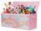 ELUCHANG Toy Storage Box, 147L Large Foldable Kids Toy Chests & Boxes for Boys Girls,Toy Storage Organiser with Flip-top Lid, Childrens Storage Box for Clothes, Bedroom,Playroom, Kindergarten,Pink