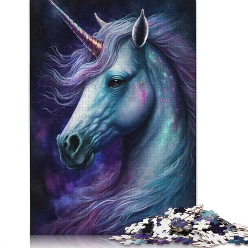 Puzzle for Adults Galaxy Unicorn 1000 Pieces Puzzles for Adults Kids Cardboard Puzzle Suitable for Adults And Children 12 And Up Great Gift for Adults (Size 38x26cm)