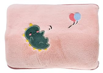 GD LOVES YOUR HOME Borsa dell'acqua calda elettrica ricaricabile morbida confortevole, tessuto morbido rivestito, ideale per alleviare dolore muscolare (Rosa)