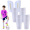 Schienbeinschoner Kinder Fussball Weiß Klein Schienbeinschoner Fußball Herren Damen Schienbeinschoner Socken mit Optimierter Einstecktasche Dünne Schienbeinschonerhalter Shin Pads Schienbeinschützer