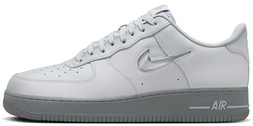NIKE Air Force 1, Sneaker Hombre, Wolf Grey Cool Grey, 36 EU
