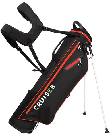 CRUISER GOLF (CR-Lite) Sac de Golf avec Support, Ultra Léger Sac Trepied Golf - 1,5kg, Double Bandoulière