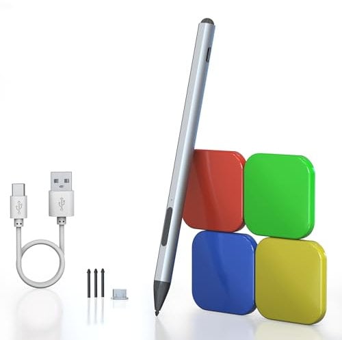 Eingabestift Stylus Stift für Microsoft Surface – 75 Tage Akkulaufzeit + 4096 Neigungsdruck + Touchscreen Stiftkappe, Pen für Surface Pro 11/10/9/8/7/6/5/4/3/X Surface Go Surface Book Laptop Studio