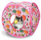 Andiker Pop Up Cat Tent, Colorful Foldable Cat Cube with Plush Ball, 3 Openings Interactive Tunnel for Indoor Kittens Puppies Rabbits Self-Play, Hide-and-Seek and Relieve Boredom (Pink, Small)